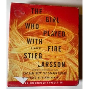 Stieg Larsson The Girl Who Played With Fire Audiobook CD Red Unabridged 15 Discs